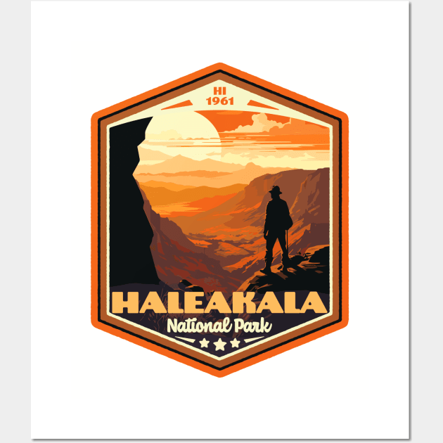 Haleakala  National Park Vintage WPA Style National Parks Art Wall Art by GIANTSTEPDESIGN